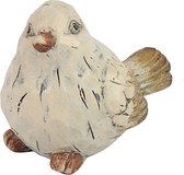 Decoratief vogel figuur - Vogeltjes crème - Small & Medium 2 stuks
