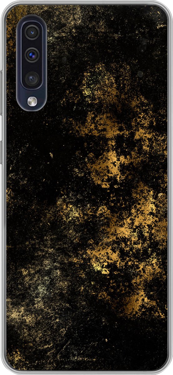 Telefoonhoesje Geschikt voor Samsung Galaxy A30s hoesje - Goud - Luxe - Verf - Siliconen Telefoonhoesje Telefoonhoesje