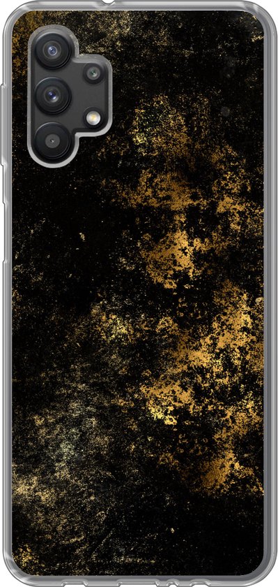 Coque Samsung Galaxy A32 5G - Or - Luxe - Peinture - Coque de téléphone en Siliconen