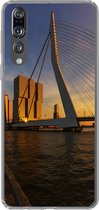 Geschikt voor Huawei P20 Pro hoesje - Rotterdam - Zonsondergang - Erasmus - Siliconen Telefoonhoesje