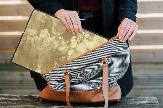 Housse pour ordinateur portable 13 pouces - Or - Peinture - Abstrait - Housse pour ordinateur portable