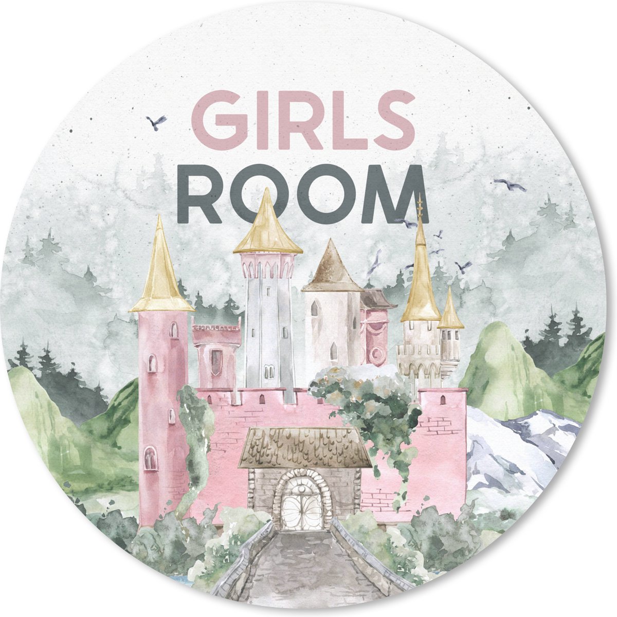Muismat rond 30x30 cm - Mousepad Spreuken - Girls room - Quotes - Meisjes - Kids - Baby - Meiden - Ronde muismatten