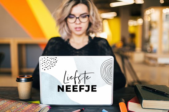 Sticker ordinateur portable - 12,3 pouces - Proverbes - 'Dearest neveu' - Citations - Pastel