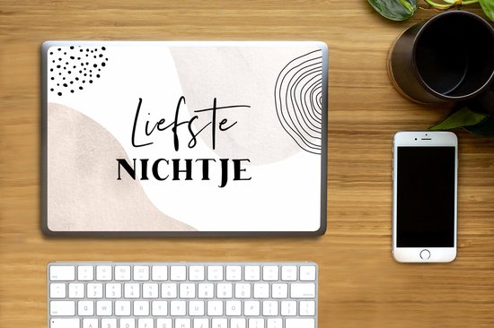 Autocollant pour ordinateur portable - 14 pouces - Dictons - 'Chère nièce' - Citations - Marron - 32x5x23x5cm - Autocollants pour ordinateur portable - Peau pour ordinateur portable - Couverture