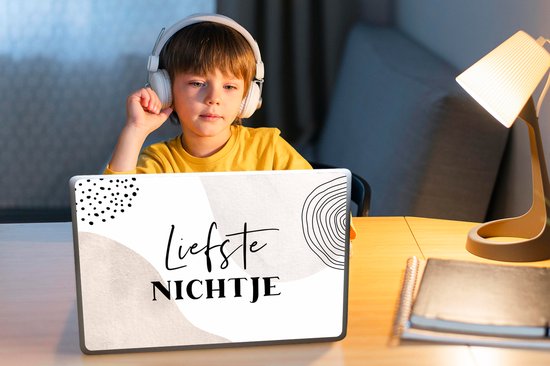 Autocollant pour ordinateur portable - 14 pouces - Dictons - 'Chère nièce' - Citations - Marron - 32x5x23x5cm - Autocollants pour ordinateur portable - Peau pour ordinateur portable - Couverture