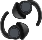 Bouchons d'oreilles Luxyana® Sleep - 2 jeux de bouchons d'oreilles noirs réutilisables pour un sommeil confortable
