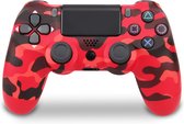 Draadloze Controller - Geschikt voor PS4 - Camouflage Rood