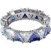 Swarovski Damen-Damenring Metall Swarovski-Kristall 58 Blauw 32016358