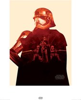 Star Wars Episode VII Captain Phasma Tri Art Print 60x80cm