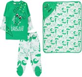 Baby pyjama jongens krokodil met deken - Babykleding