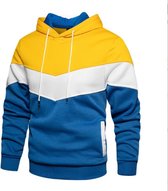 Hoodie Legend tricolore dames/heren Geel fleece  S