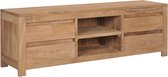 Tv meubel 120x30x40 cm massief teakhout