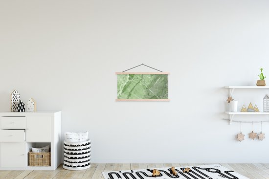 Porte-affiche avec affiche - Affiche scolaire - Boulders - Vert - Wit - Granit - 60x30 cm - lattes vierges