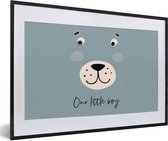 Fotolijst incl. Poster - Quotes - Jongen - Our little boy - Spreuken - Kids - Baby - 60x40 cm - Posterlijst