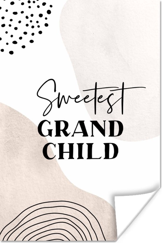 Affiche Proverbes - Enfants - Famille - Petits-enfants - 40x60 cm