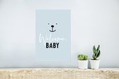 Poster Quotes - Welcome baby - Baby - Spreuken - Kids - Kinderen - 20x30 cm - Poster Babykamer