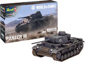 1:72 Revell 03501 Panzer III - World of Tanks Plastic Modelbouwpakket