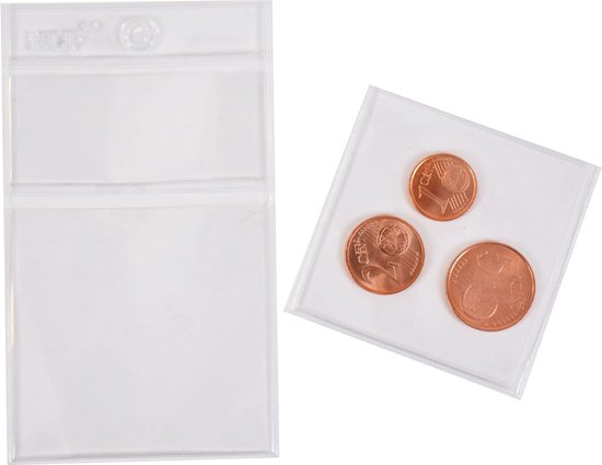 Thumbnail van een extra afbeelding van het spel Hartberger MCF Munthoesje 100x - munten - munt - muntenvelop - ook geschikt als opbergzakje voor zaadjes / zaden moestuin