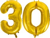 Folieballon 30 jaar Goud 66cm
