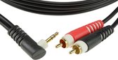 Klotz soundcard kabel Cinch 3m AY7A0300, 3,5 hoekjack - Invoerkabel