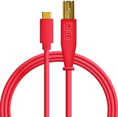 DJ TECHTOOLS USB-C/USB-B Chroma Cable (Red) - Kabel voor DJs