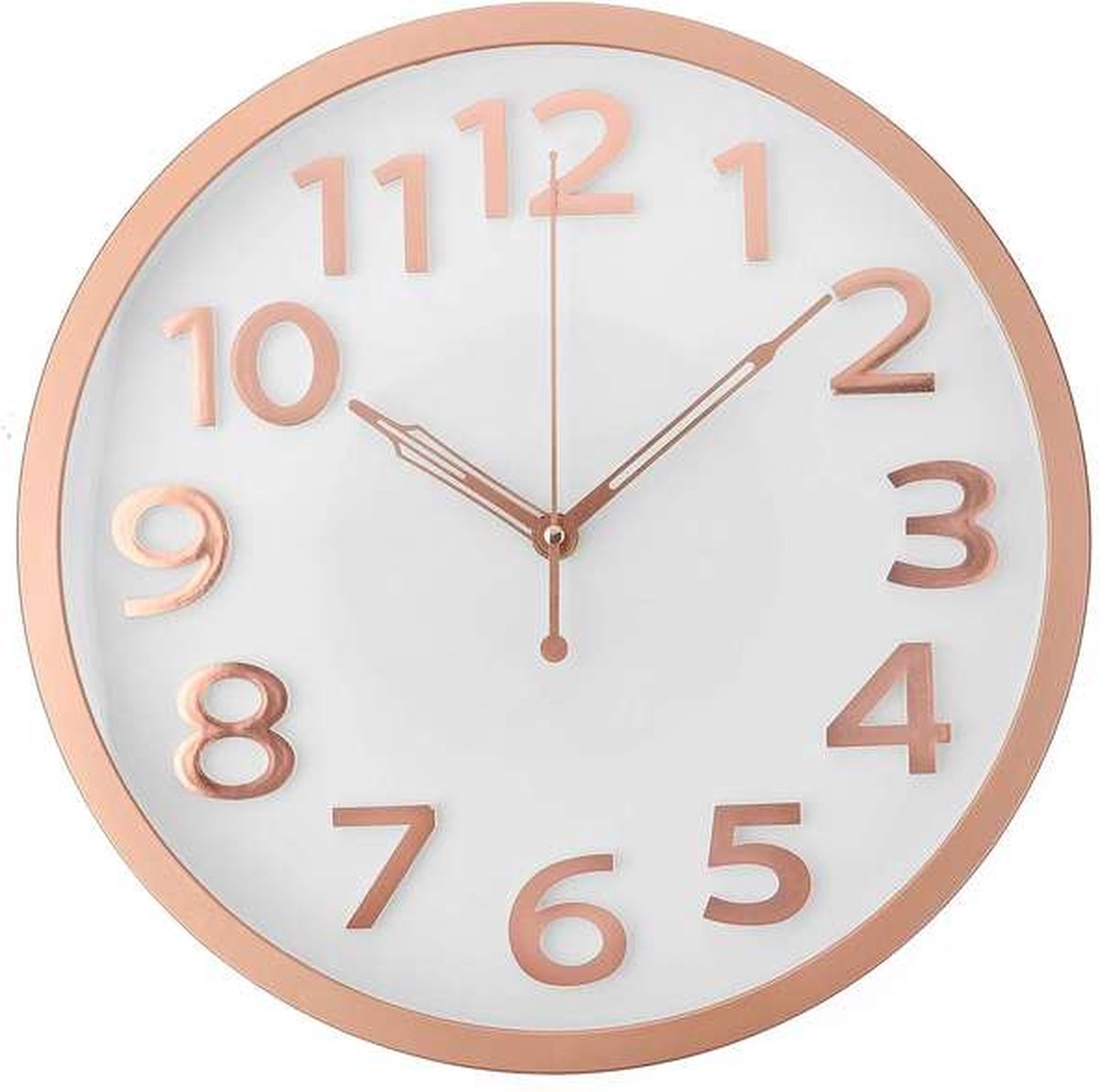Wandklok Houten Look NUOVO 14 Houten Look Ronde Wandklok – 35 Cm, Stil, Niet Tikkend | Voor Woonkamer, Slaapkamer Of Keuken Vintage Wandklok