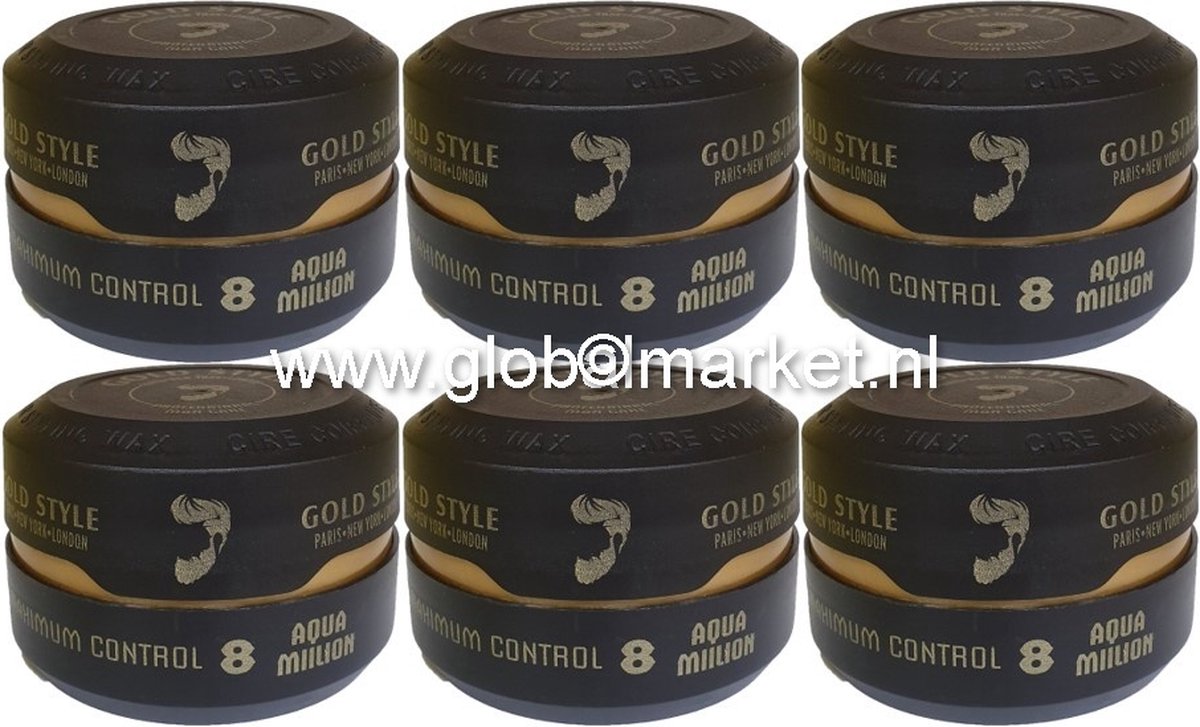 Gold Style Hairwax 8 Aqua Million 6 stuks