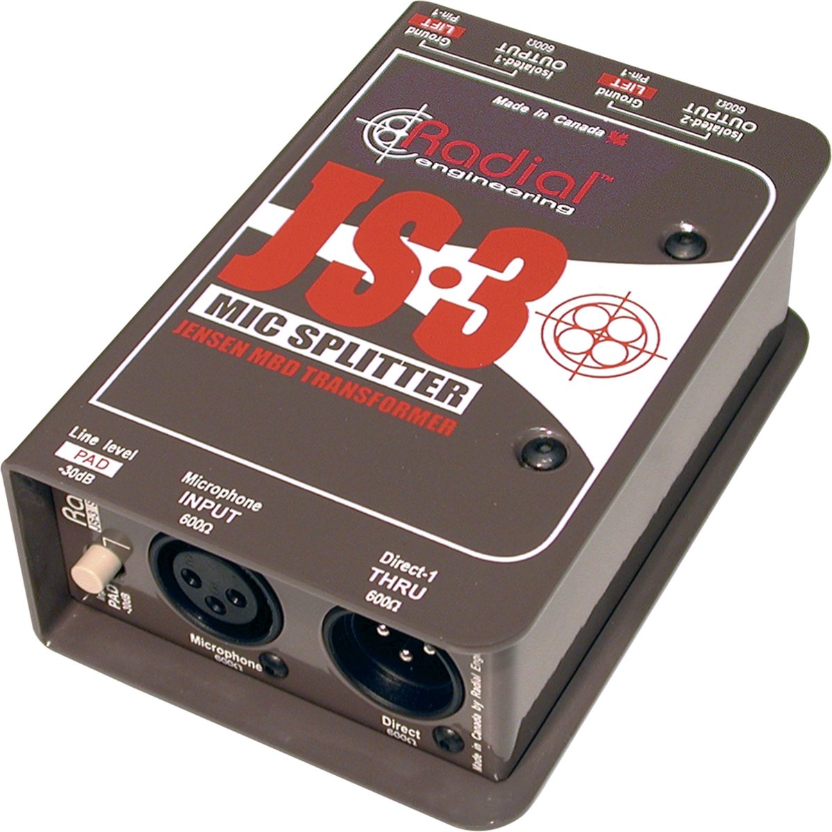 Radial JS-3 microfoonsplitter - Signaalsplitter