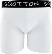 Boxershort - SQOTTON® - Basic - Wit - Maat M