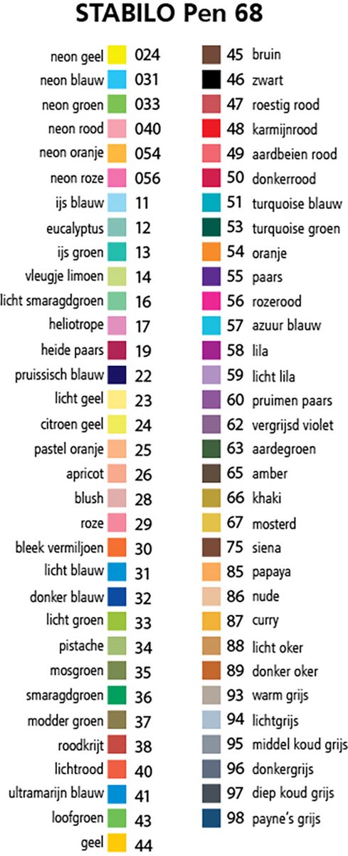 STABILO Pen 68 - Premium Viltstift - Metalen Etui - 40 Verschillende Kleuren — afbeelding 9