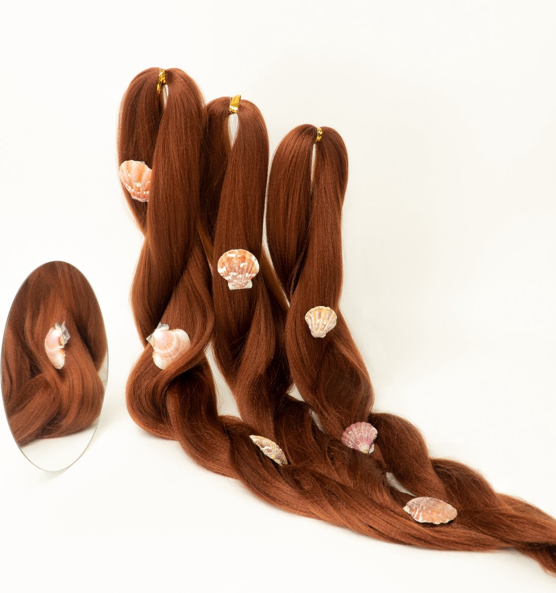 Purfect Hair – 4xProfessionele Pre-Stretched Braiding Hair – 66cm – 350 Ginger/Rossig Nep Haar Extensions – Stijl Haar om te Vlechten