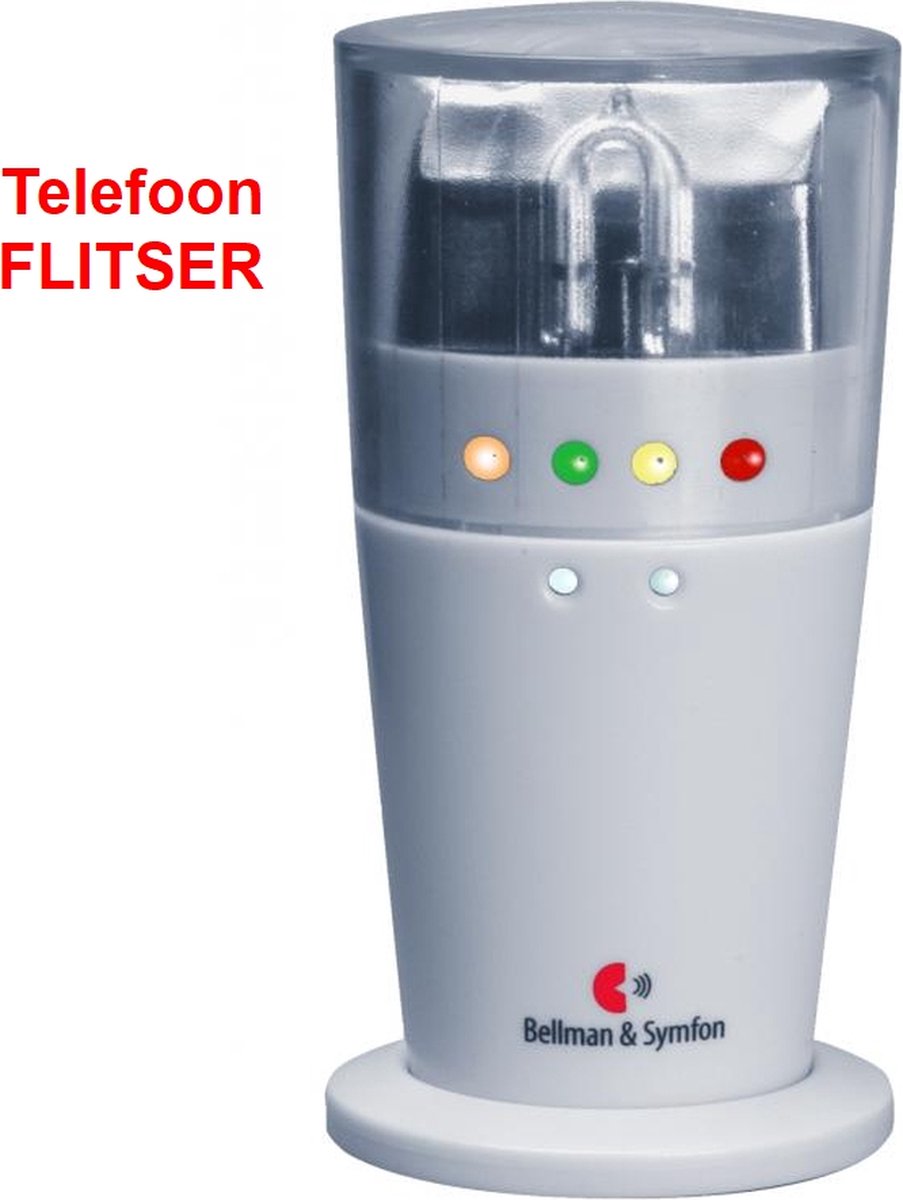 BELLMAN Telefoon-FLITSER - voor analoge lijn - koppelbaar met Bellman Visit systeem - met accu - BE1442