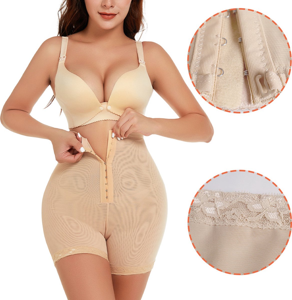 Livvi Wear Booty Shapewear - Beige - Shaper - Corrigerende ondergoed voor billen, buik en taille