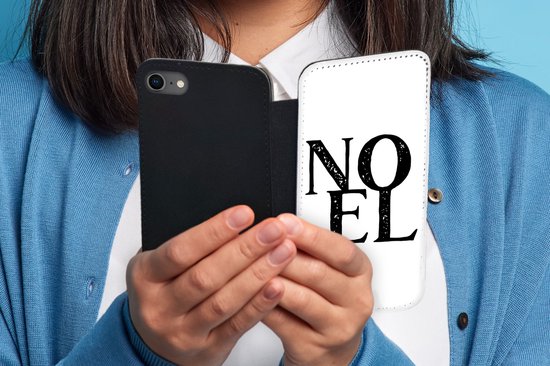 Étui pour téléphone iPhone 8 Bookcase - Noel - Noël - Fête - Avec poches - Étui portefeuille avec fermeture magnétique