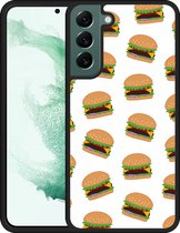 Galaxy S22+ Hardcase hoesje Burgers - Designed by Cazy