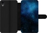 Bookcase Convient pour coque de téléphone iPhone XR - Galaxie - Nuit - Voie Lactée - Garçons - Filles - Enfants - Avec compartiments - Étui portefeuille avec fermeture magnétique