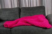Aquatolia Fuchsia Hand Knitted Blanket  160*110