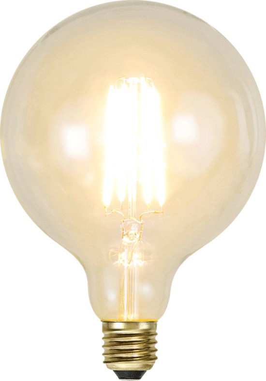 G125 bol - E27 - 3.6W - Super Warm Wit <2200K - Dimbaar - Filament - Helder