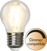 Kogellamp - E27 - 4.2W - Extra Warm Wit - 2700K - Dimbaar - Filament - Helder