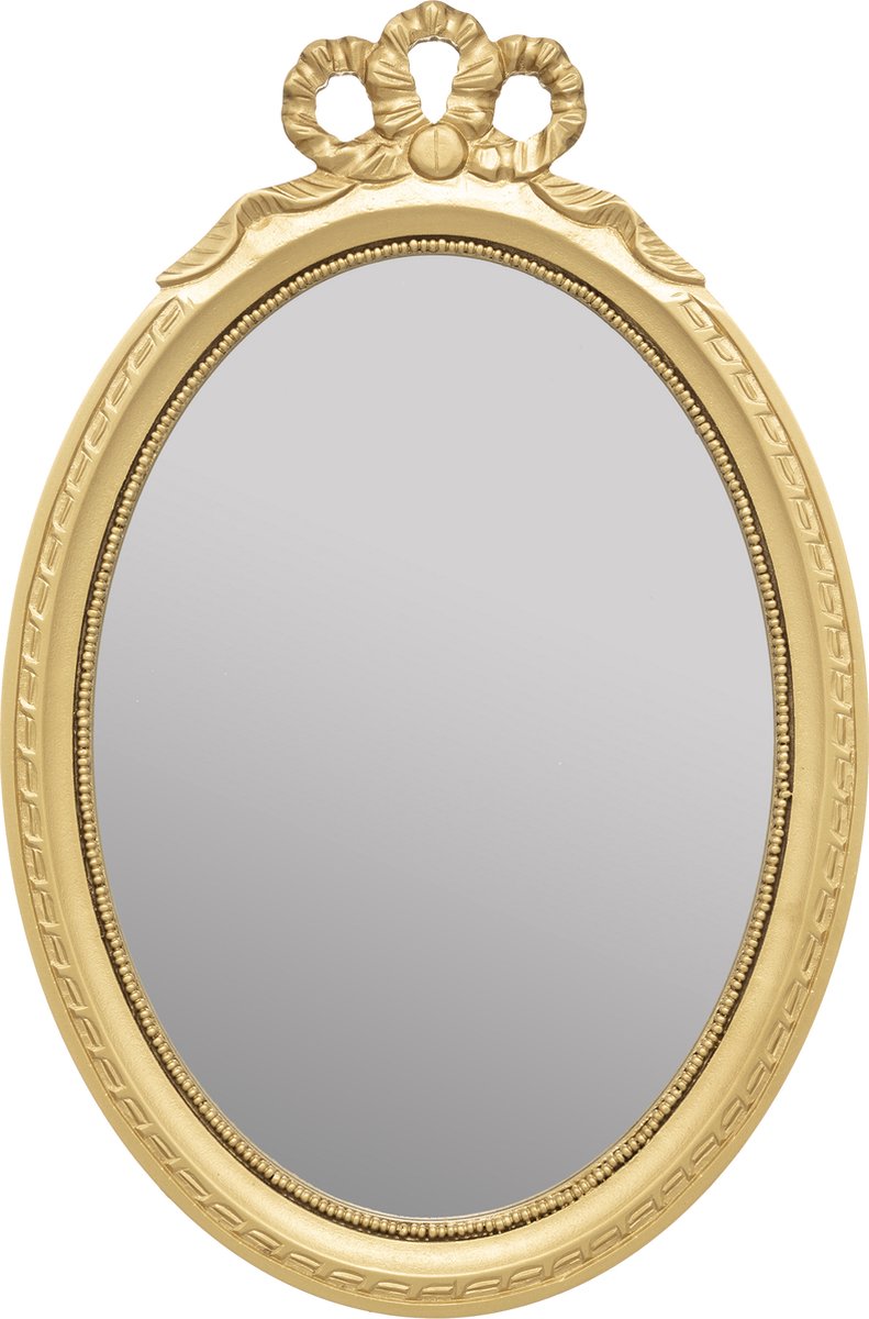 Atmosphera Spiegel Prinses goud Wandspiegel Spiegel kinderkamer H43.5 cm Met kroontje