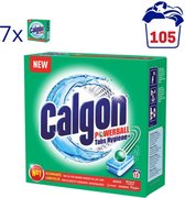 Calgon Wasmiddel tabs Hygiëne+ Anti kalk ( Voordeelverpakking) - 7 x 15 tabs