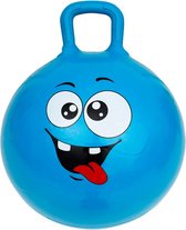 Skippybal Smiley - Blauw - Kunststof - Ø 45 cm - Kinderen - Bal