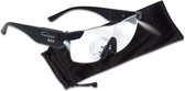 Power Zoom Max, vergrotende bril met geïntegreerde ledverlichting – vergroot 160%, leesbril, hobbybril, vergrootglas bril