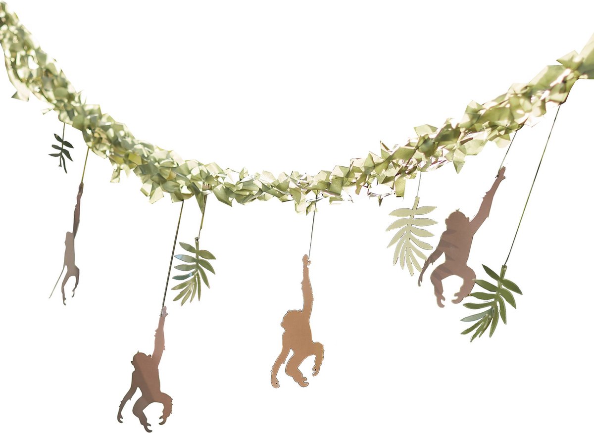 Ginger Ray - Jungle Slinger met apen en bladeren - 4 m