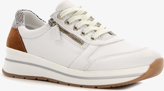 Hush Puppies dames sneakers - Wit - Maat 42 - Echt leer - Uitneembare zool  | bol.com