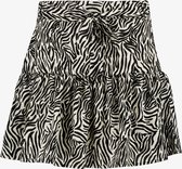 TwoDay dames skort met zebraprint - Zwart - Maat M