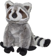 Pluche Wasbeer knuffel van 22 cm - Dieren speelgoed knuffels cadeau - Wasberen Knuffeldieren/beesten