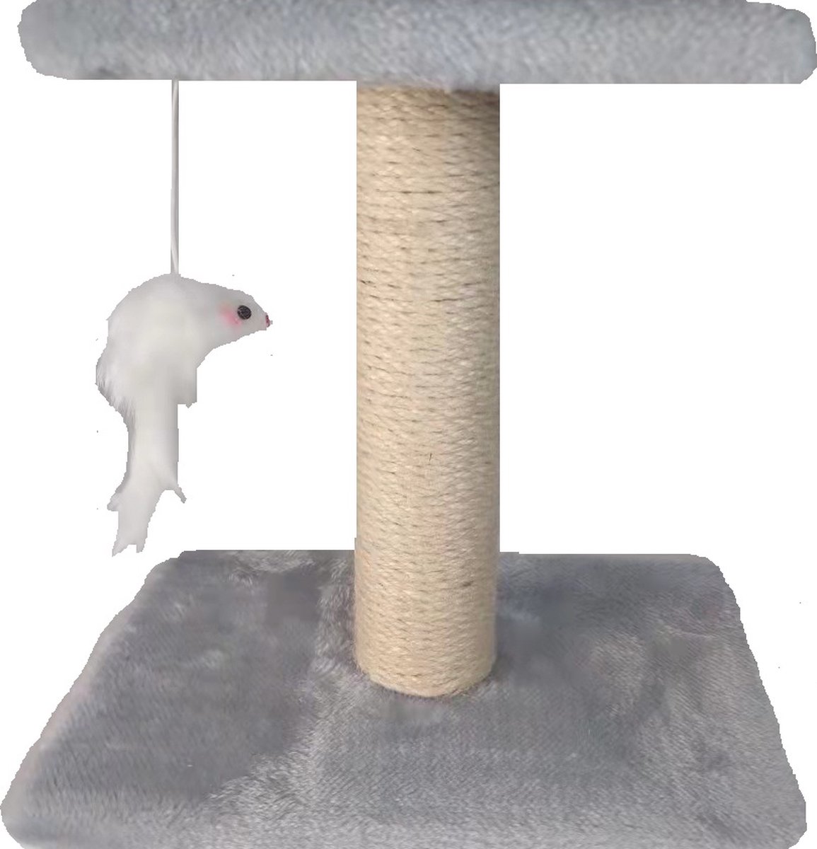 Katten Krabpaal - Krabpaal - 25cm hoog - grijs