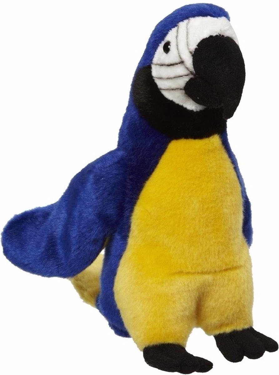 Pluche knuffel Blauwe Papegaai van 20 cm | Fun en Feest Pluche knuffel Blauwe Papegaai van 20 cm | Fun en Feest