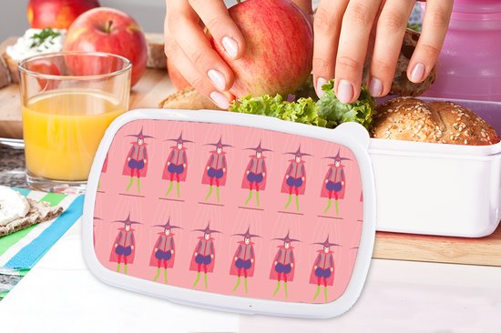 Boîte à pain Wit - Lunch box - Boîte à pain - Carnaval - Motifs - Joker - 18x12x6 cm - Adultes